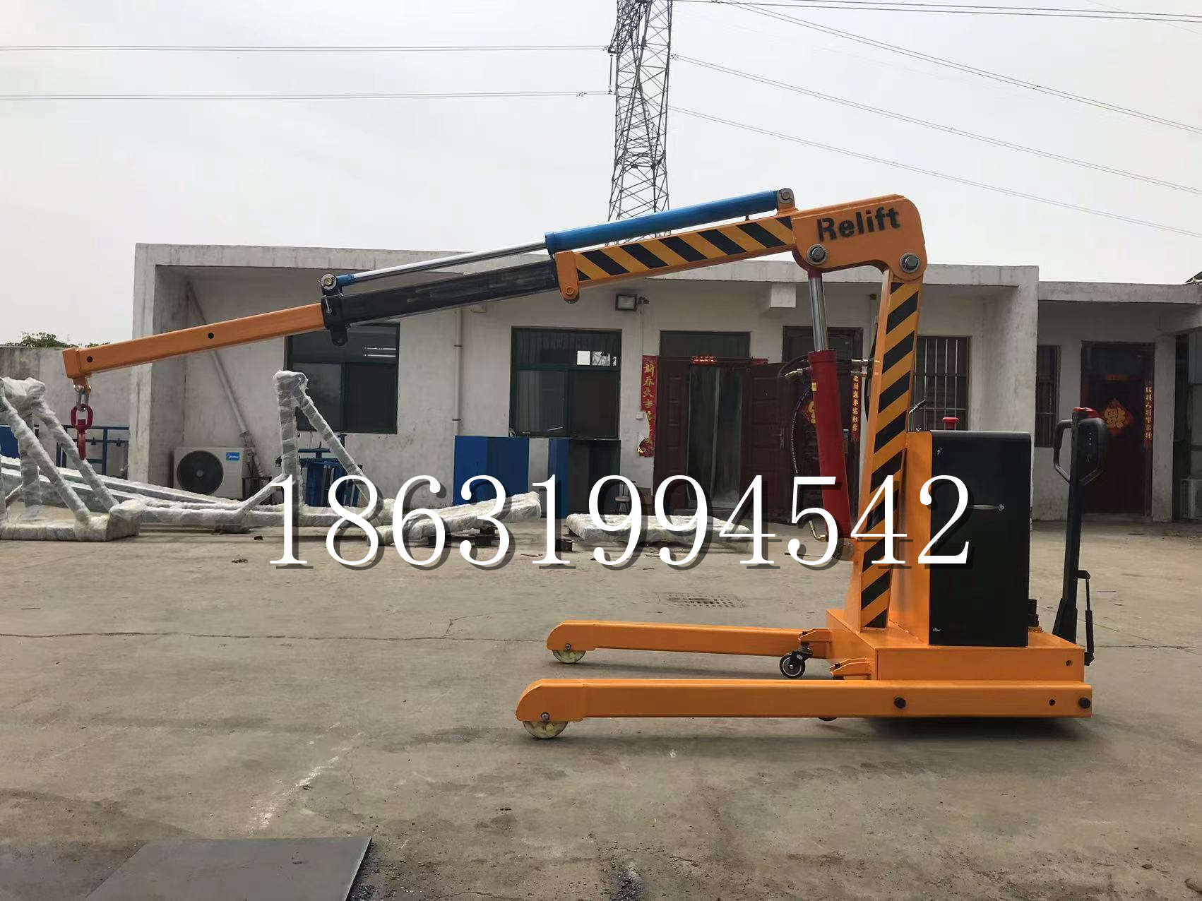 永年区久征定做3吨三轮随车吊 农用园林绿化移树吊 平板工程用小吊机